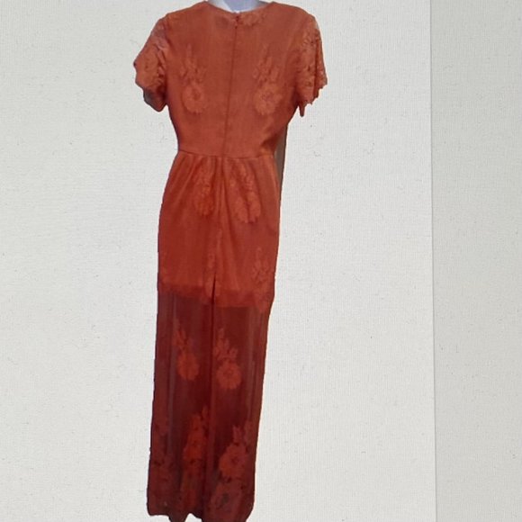 SHOW ME YOUR MUMU MAXI DRESS SHORT SLEEVE XS GREAT CONDITION - Picture 11 of 12